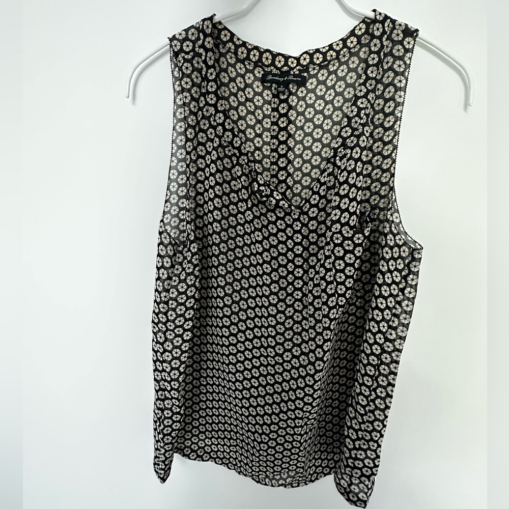 BROADWAY & BROOME - SEE THROUGH SILK TOP